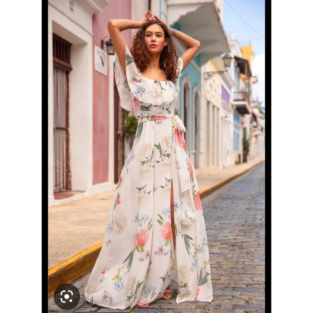 NWT Yumi Kim Carmen maxi dress size 0 white pink floral